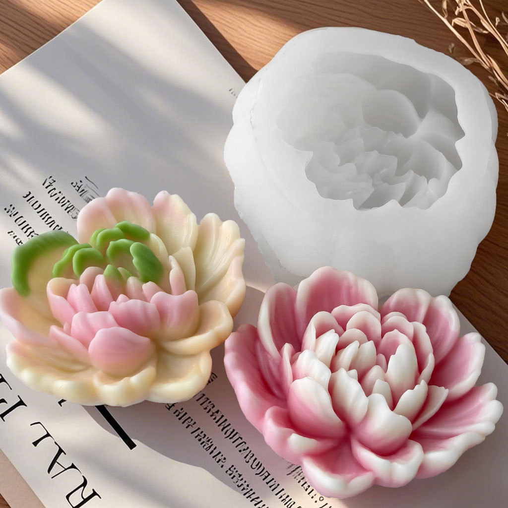Candle Making Books For Beginners - Molde de silicona con flores rosas