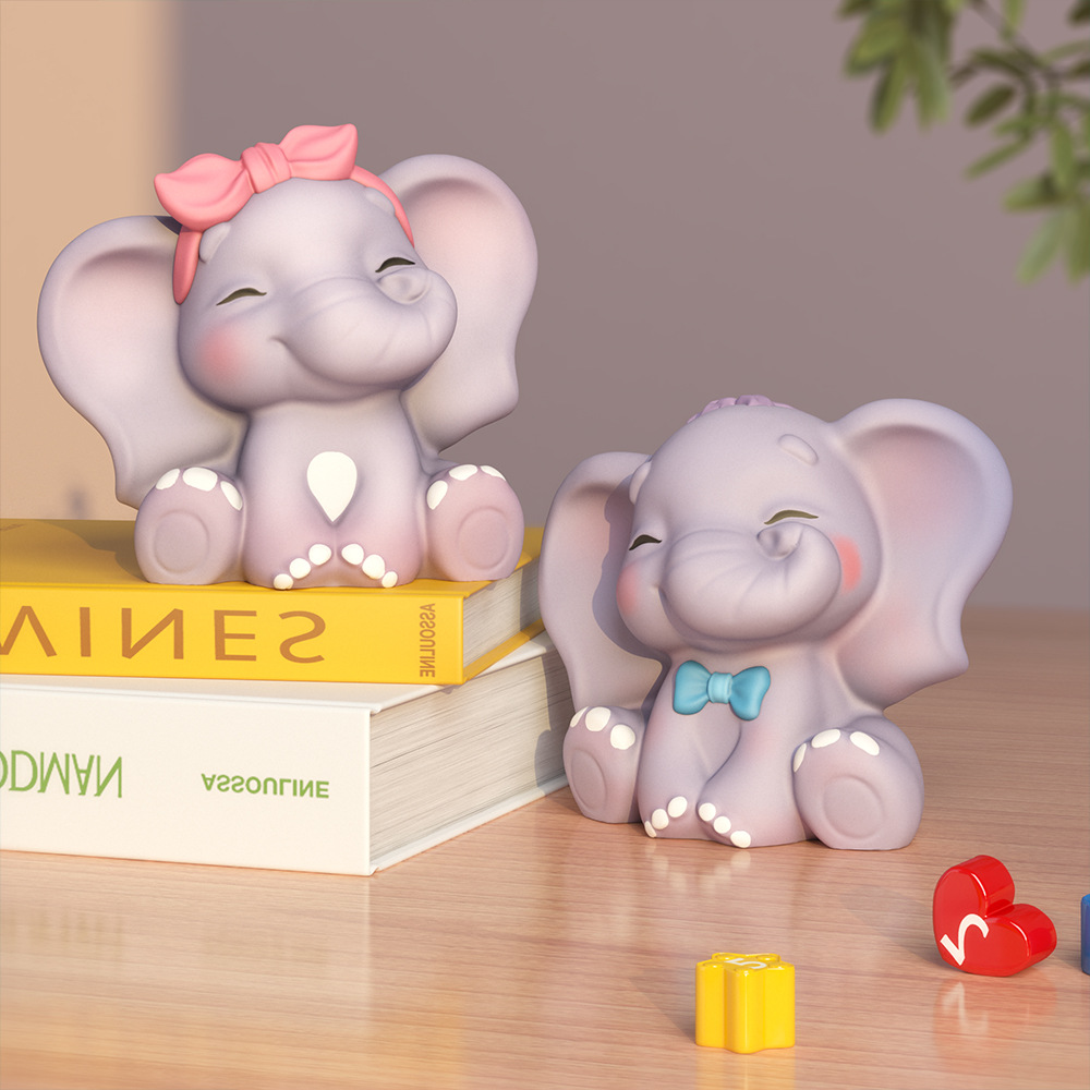 Candle Making Design - Molde de silicona de elefante 3D,
