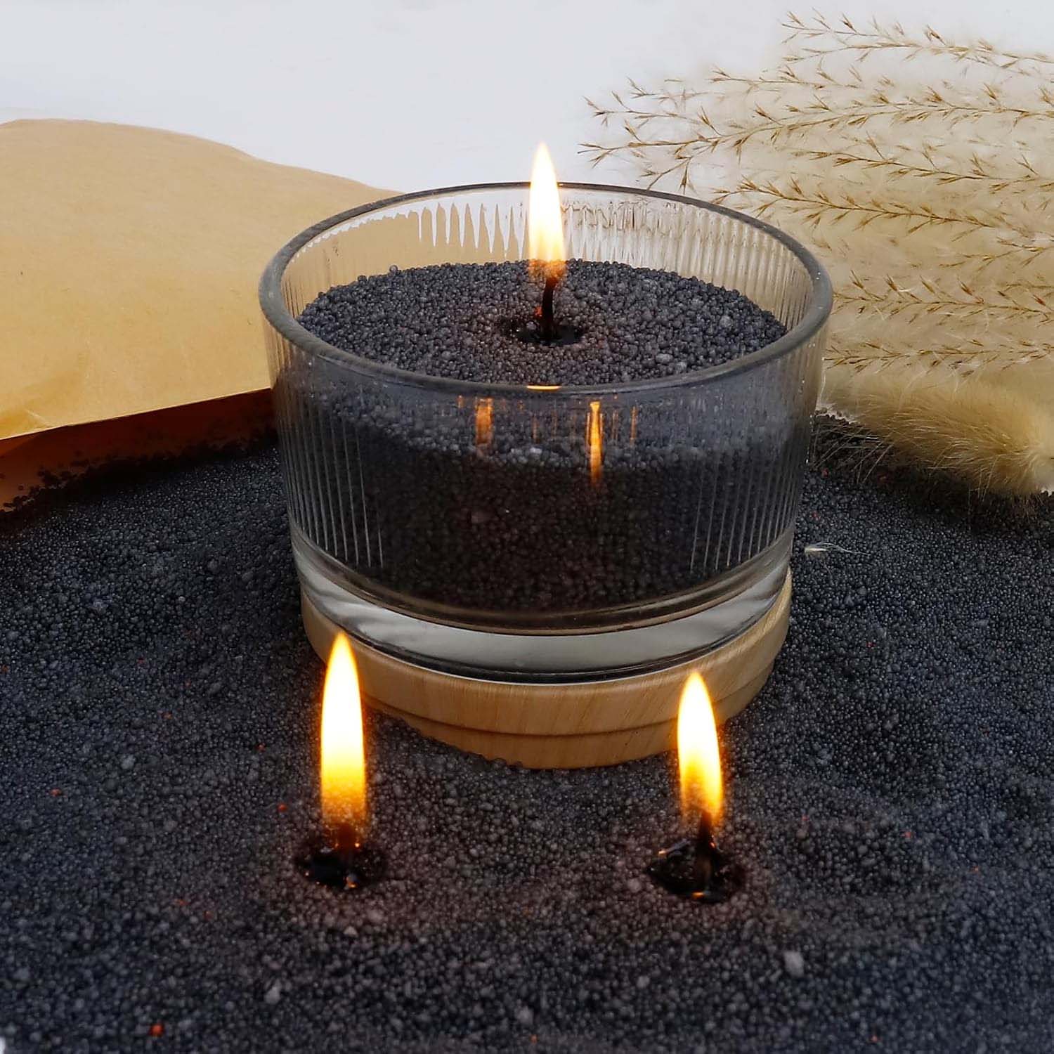 Candle Making Ingredients - Arena Negra para Velas con Mecha,