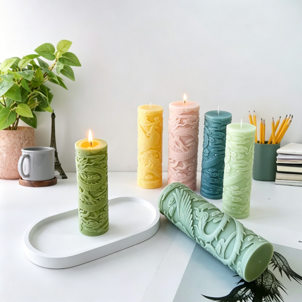 Vela cilíndrica en relieve de  - Candle Making Phoenix reseña y precio