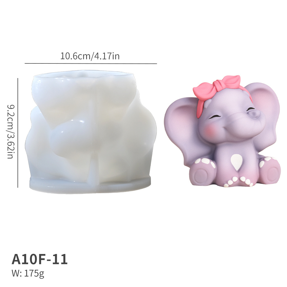 Molde de silicona de elefante  - Candle Making Design reseña y precio