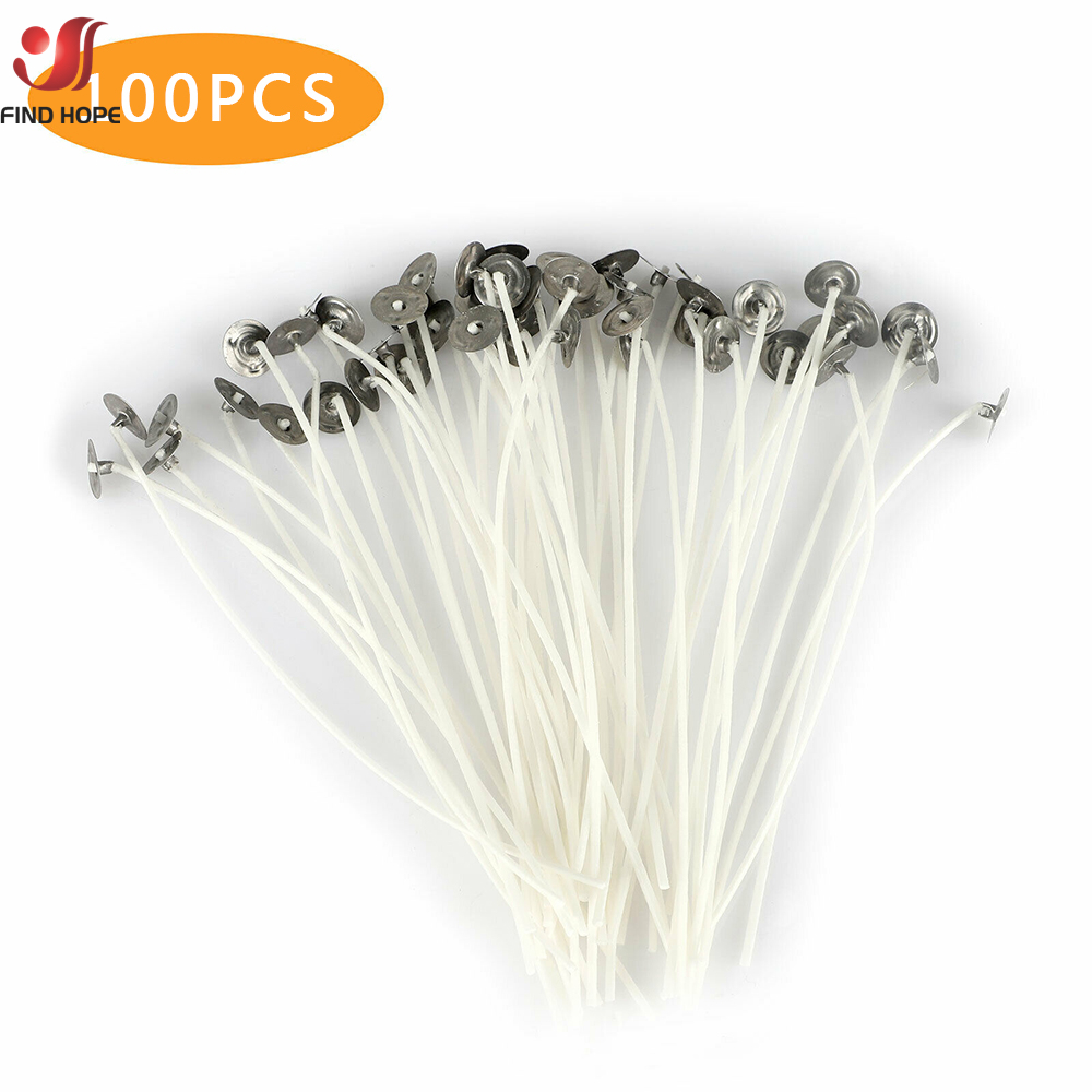 100 unids/bolsa mechas para ve - Cotton Wick Pre Tabbed reseña y precio