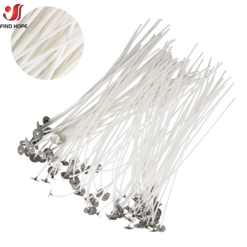 100 unids/bolsa mechas para ve - Cotton Wick Pre Tabbed reseña y precio