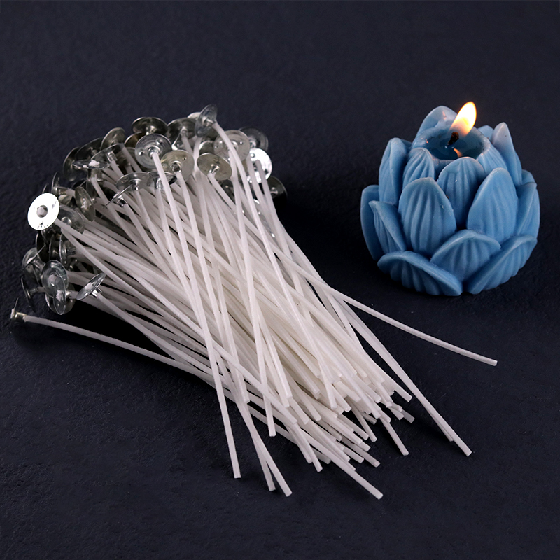 Mechas de vela sin humo de 2,6 - Cotton Wick Pre Tabbed reseña y precio