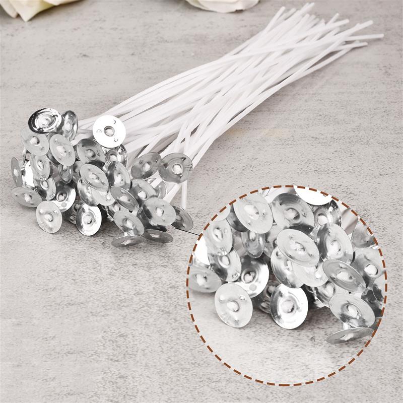 Mechas de vela sin humo de 50/ - Cotton Wick Pre Tabbed reseña y precio