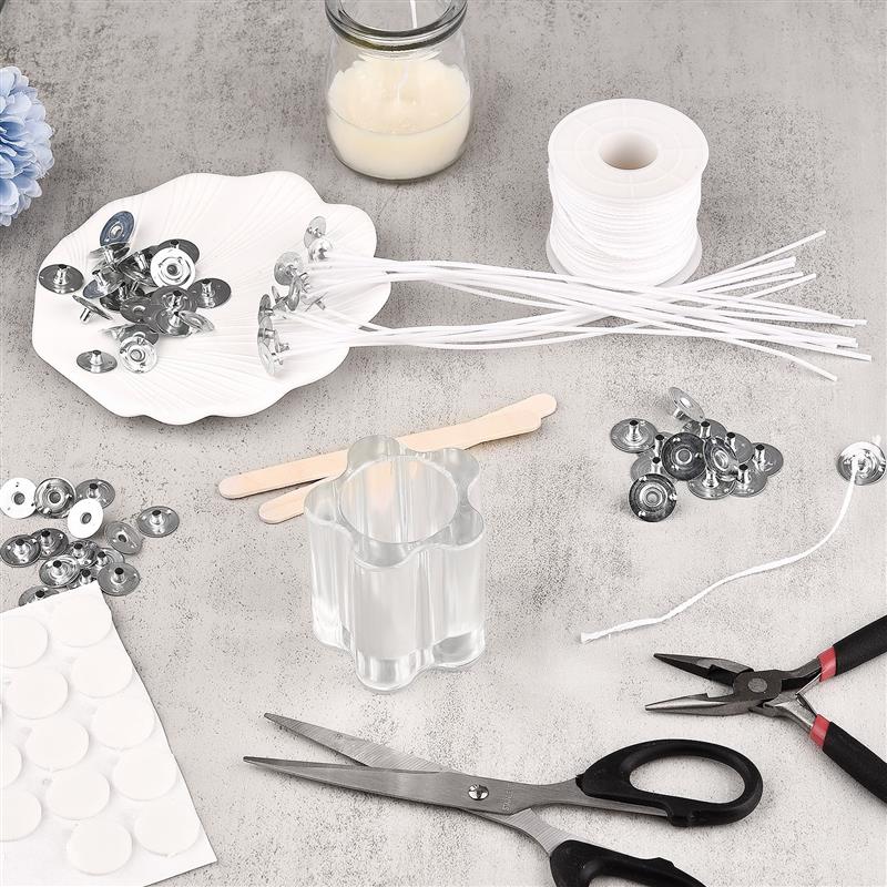 Mechas de vela sin humo de 50/ - Cotton Wick Pre Tabbed reseña y precio